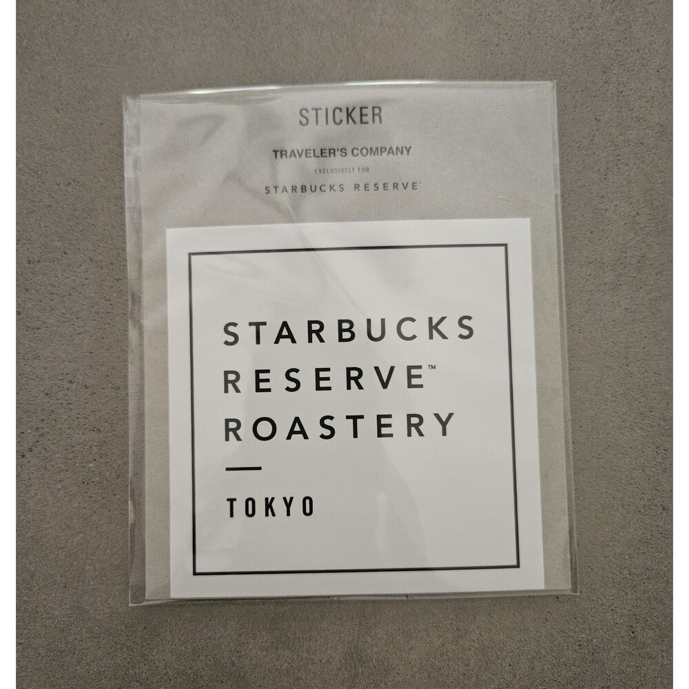 Starbucks Reserve Tokyo Exclusive Traveler's Company Square Sticker NEW